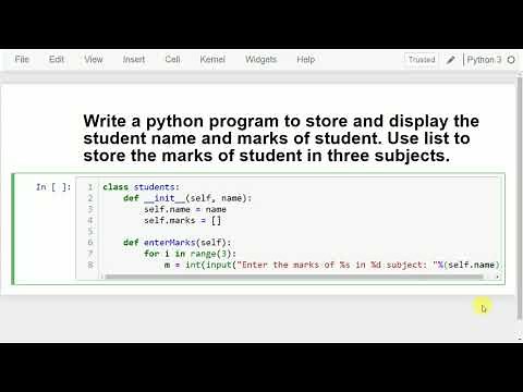 Python program to store and display the student name and marks of student by Mahesh Huddar