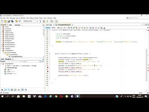 How to get user input and display using a Method - NetBeans