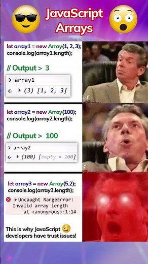 JavaScript Arrays Are WILD 🤯 #js #memes