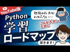 【初学者必見】YouTubeでPythonを学習していくためのロードマップを公開します