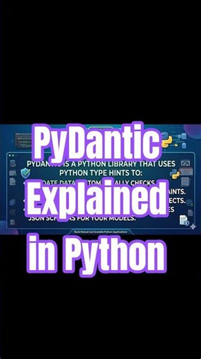 Pydantic BaseModel Example in Python #python #pydantic #pythonprogramming
