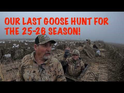 OUR LAST GOOSE HUNT FOR THE 2025 - 2026 SEASON! GOOSE HUNTING NEAR MAXWELL, CA!