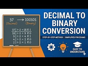 Decimal to Binary Conversion (Including Fractions) - Step by Step