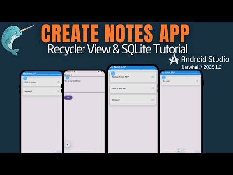 Build Notes App with RecyclerView & SQLite in Android Studio (Step-by-Step)