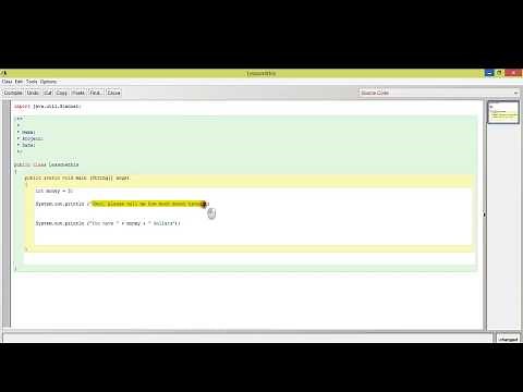 Java - BlueJ - Lesson 5: How to Prompt the User to Input a Number