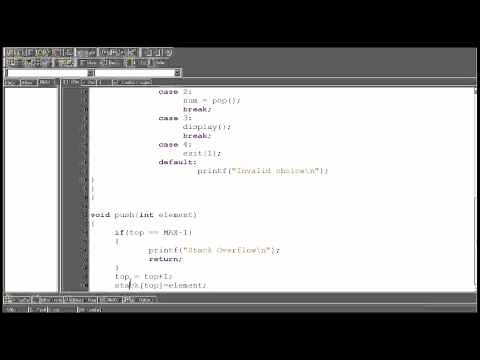 Data Structure tutorial 2.2 : Stack using array Push Function