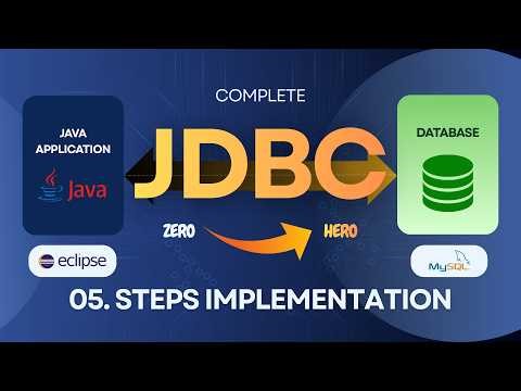 Java Database Connectivity (JDBC) | 05 Steps Implementation | Eclipse + MySQL | Step-by-Step Guide