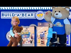 Mia and Daniel visited Build-A-Bear Workshop for the first time and chose their animal toys.