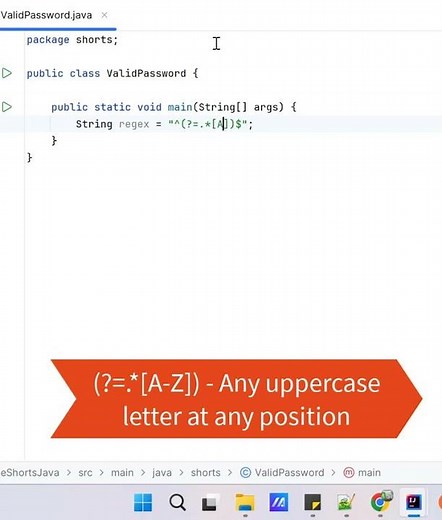 Verify Password - At Least a Uppercase, Lowercase, Digit, Special Char & Min 8 Chars: Regex Java