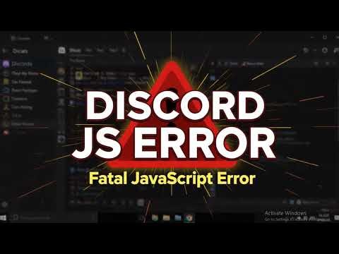 How to Fix Discord Error A Fatal JavaScript Error Occurred on Windows
