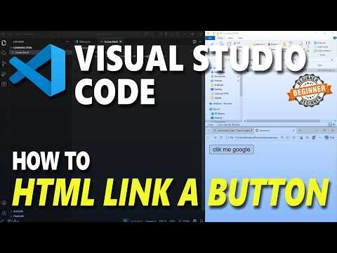 How To Link A Button In Visual Studio Code HTML