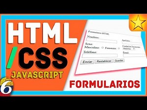▶ Cómo hacer un FORMULARIO HTML ✔️ en tu Página Web【HTML / CSS / JAVASCRIPT】