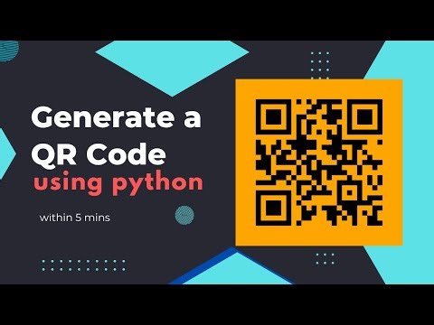 Generate a QR code using Python | python programming