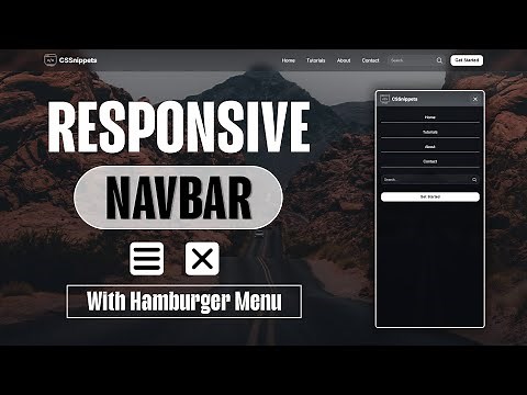 Create a RESPONSIVE Navbar in Minutes with HTML & CSS