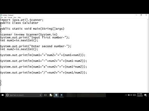 Java : program for simple calculator.(Add,sub,multiplication,div.mod.) [CMD]