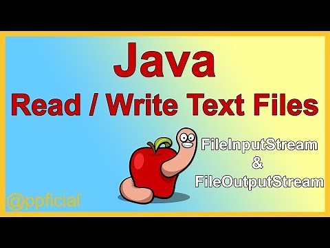 Read and Write a Text File in Java - FileInputStream FileOutputStream - APPFICIAL