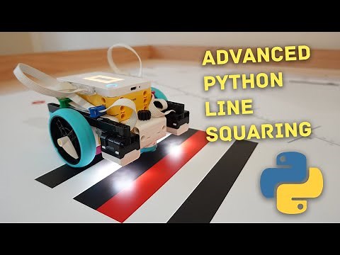 Python Line Squaring for LEGO Mindstorms / SPIKE Prime ***For SPIKE App version 2 (Legacy)***