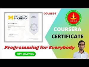 Programming for Everybody Getting Started with Python Coursera complete Assignment Solution #DCG