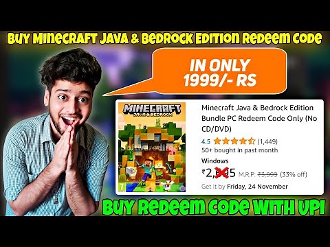 How To Buy Minecraft Java & Bedrock Edition With Redeem Code | How To Buy Minecraft Redeem Code