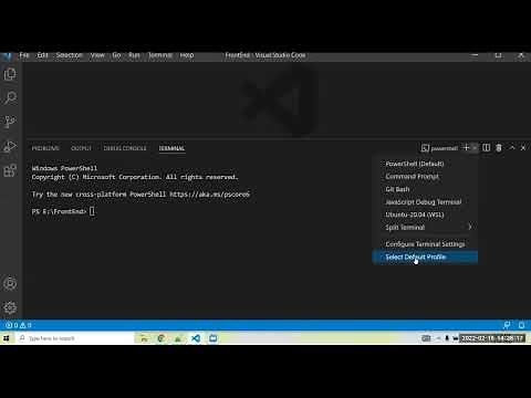 How to convert powershell to CMD in vscode