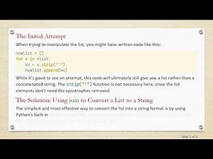 How to Convert a List into a String in Python