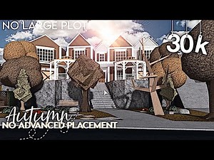 ROBLOX | Bloxburg: 30K Modern Autumn Family Hillside House / No Advanced Placement | Build & Tour