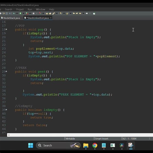 StackLinkedList.java || How to Build a Stack Using a Linked List #computerscience #datastructure