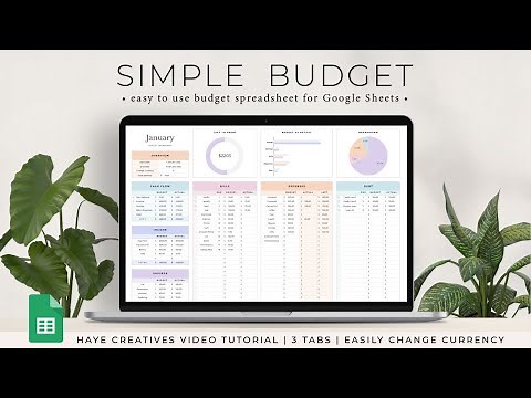 Budget Planner Spreadsheet for Google Sheets