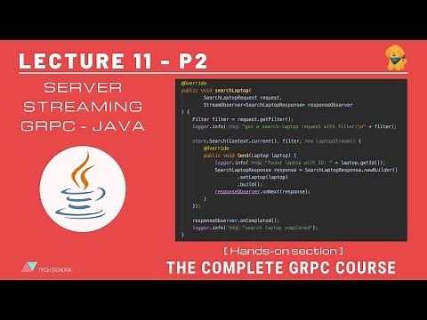 [gRPC #11.2] Implement server-streaming gRPC API - Java