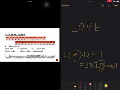 Encrypting and Decrypting Using Vigènere Cipher