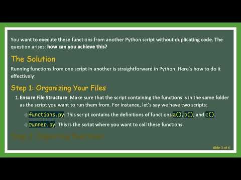 How to Run 3 Functions from Another Python Script