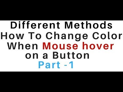 mouse hover background color button change using html and css