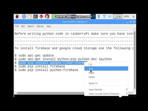 How to install Firebase Storage libraries on Rasberry Pi and Send Image to Firebase Python - Part 1