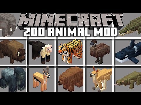 Minecraft ZOO WITH ANIMALS MOD By unsorted guy / Alex's Mobs & better animals plus !! Minecraft Mods