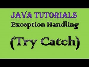 10.2 Exception Handling in Java Practical Part 1 Try Catch