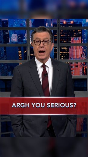 Argh you serious? #StephenColbert | The Late Show with Stephen Colbert