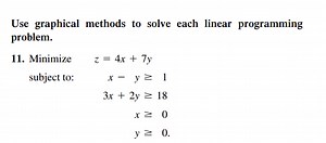 Use graphical methods to solve each linear programming problem.... | Filo