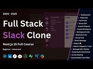 Fullstack Slack Clone: Next.js 15, Postgresql, Supabase, Typescript, Bun, Socket.io, Deployment