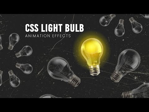 CSS Light Bulb Animation Effects | Html CSS ‪@OnlineTutorialsYT‬