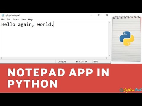 Build Notepad Application in Python Using Tkinter