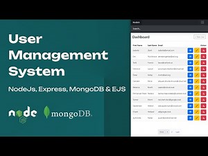CRUD User Management System – Nodejs, Express, MongoDB & EJS (Reupload)