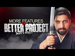 Learn to drop features in your project