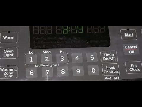 Setting Clock on GE Stove
