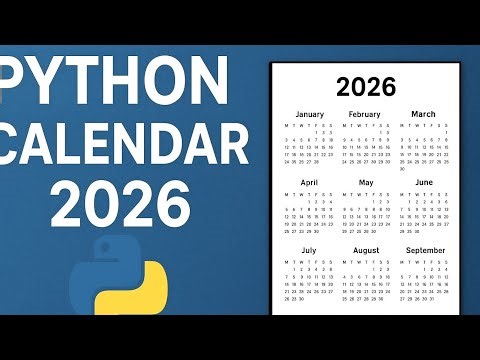 How Create a Calendar with Python ( Step by Step tutorial)