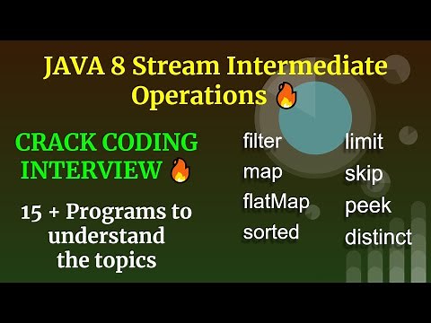 Java 8 all stream operations with Examples | Intermediate Operations