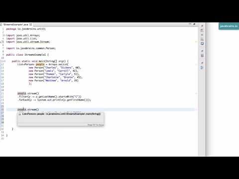 Java 8 Lambda Basics 24 - More About Streams
