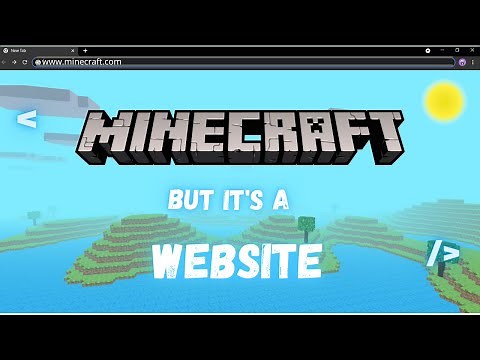 Creating Minecraft as a website using HTML, CSS, JS (Three js) - 3D