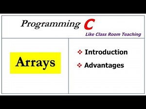 Arrays in c programming | introduction | Advantages | C Programming | Lec-30
