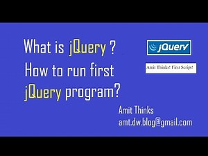 jQuery Tutorial: How to run first jQuery program on local machine?