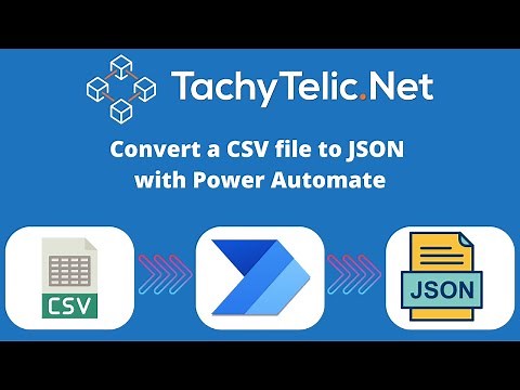 How to parse a CSV file with Power Automate